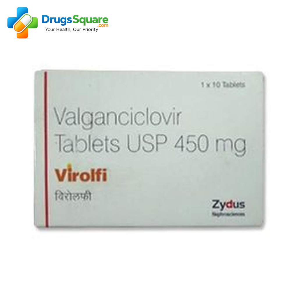 Virolfi valganciclovir 450 mg tablet for prescription use