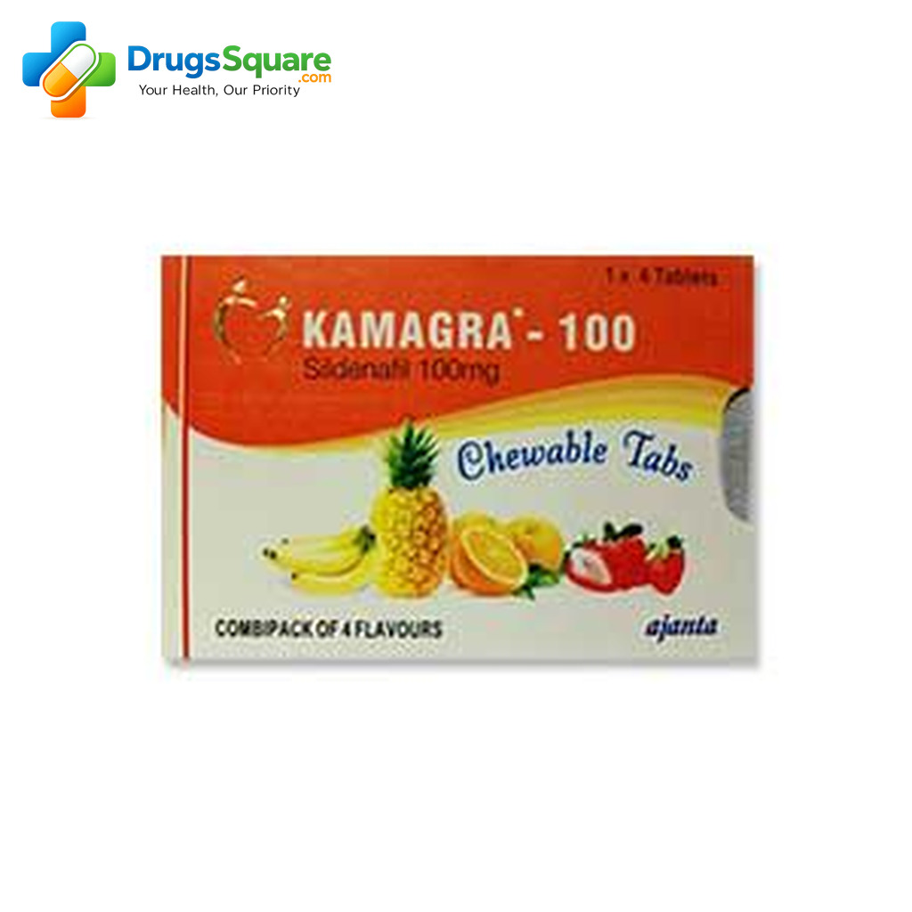 Kamagra Chewable 100 mg Tablet sildenafil citrate chewable
