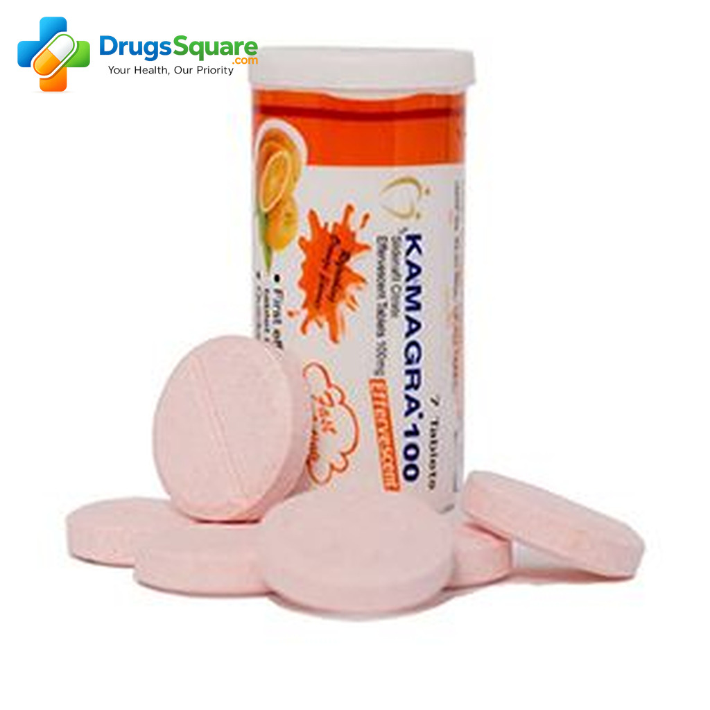 Kamagra Effervescent 100 mg Tablet sildenafil citrate effervescent