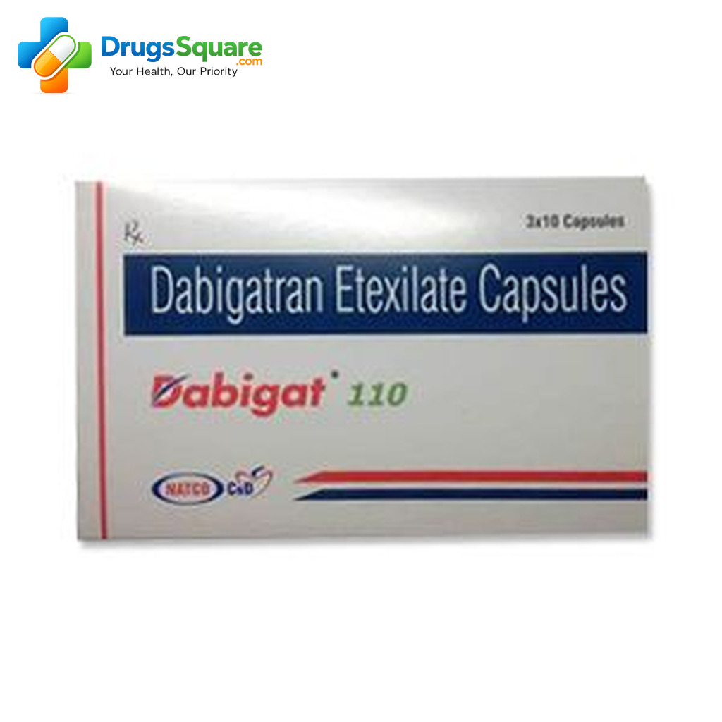 Dabigatran 110 mg Capsule strip for prescription anticoagulant use