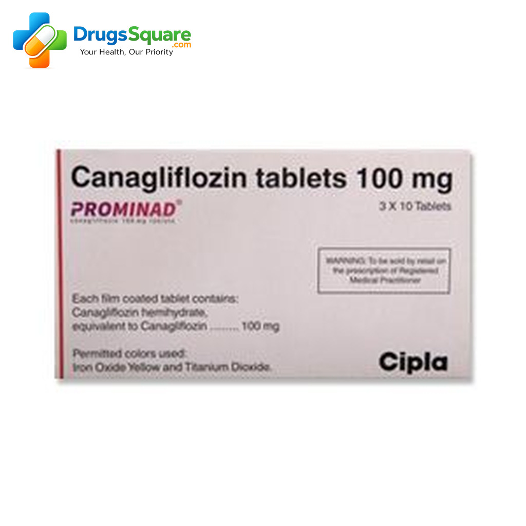 Canagliflozin 100 mg Tablet for prescription ordering from India