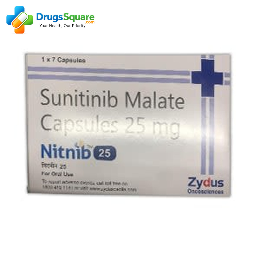 Generic Sunitinib Capsule online order and secure checkout concept