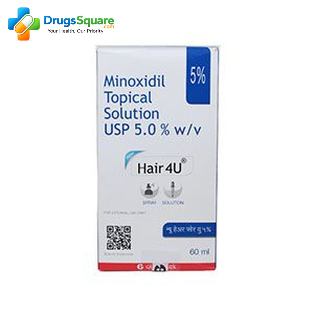 Hair4U 5% Minoxidil Topical Solution bottle for scalp application