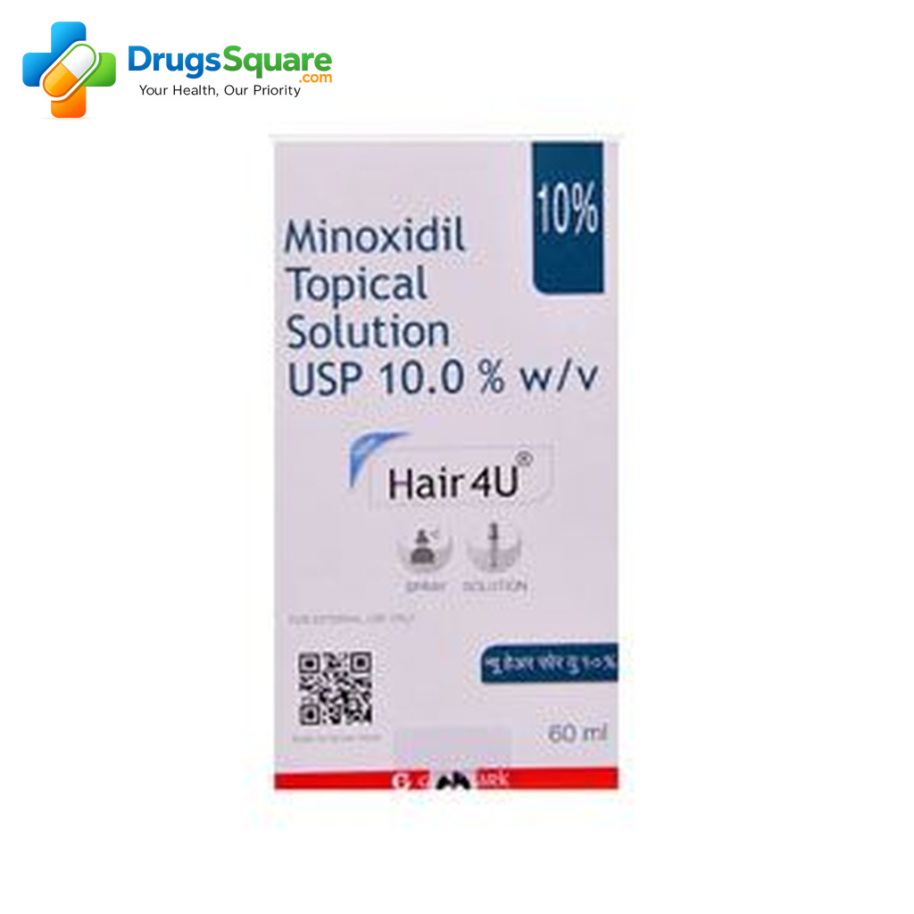 Hair4U 10% Minoxidil Topical Solution bottle for topical scalp use