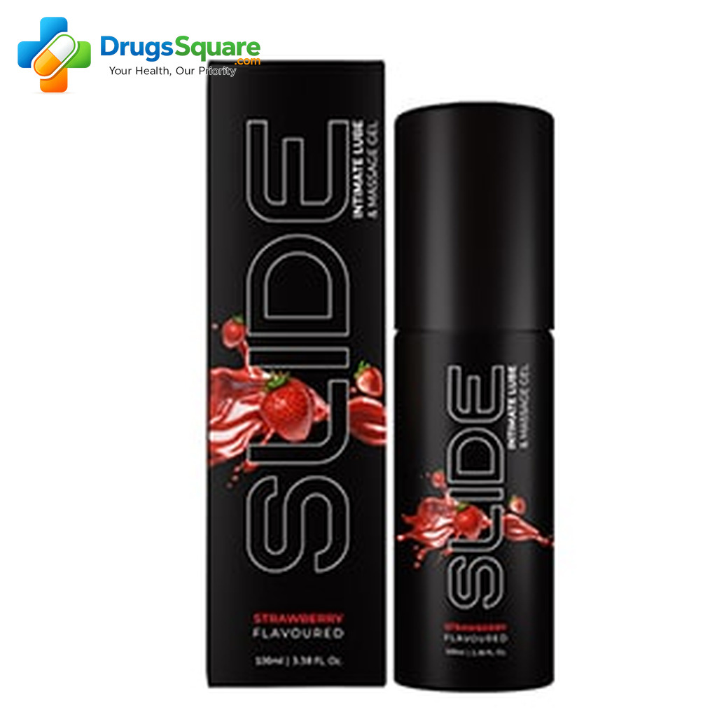 NottyBoy Slide Strawberry Flavoured Water Based Personal Lubricant bottle