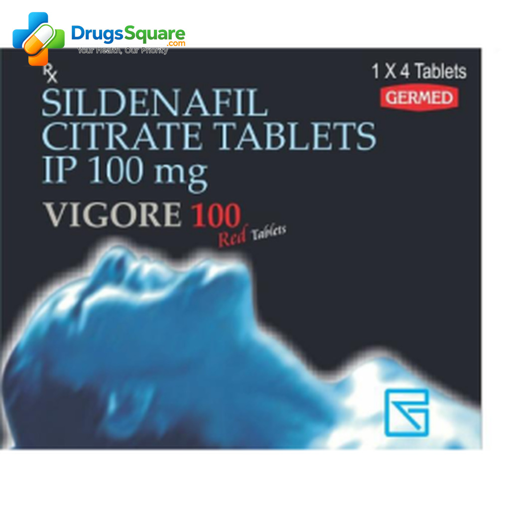 Vigore 100 mg Red Tablet product overview for online order