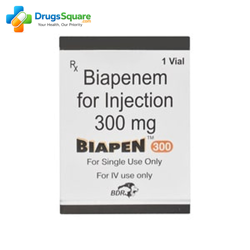 Biapenem Injection 300mg vial product overview