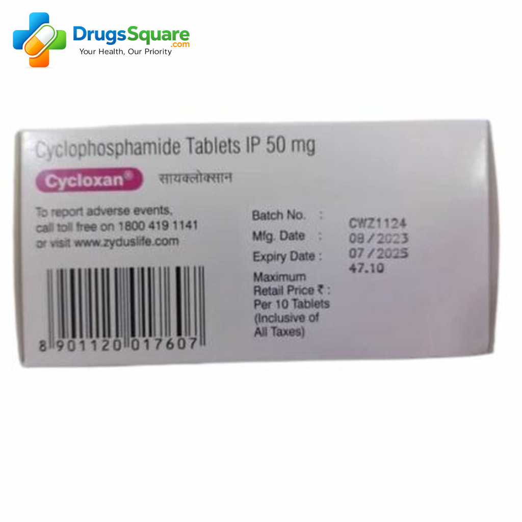 Buy Cycloxan Cyclophosphamide 50 mg Tablet online from India
