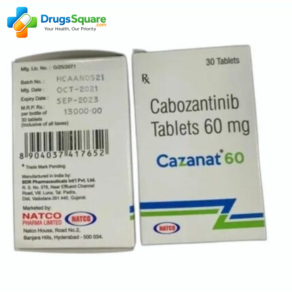 Buy Cabozantinib 60 mg Tablet from India with secure checkout