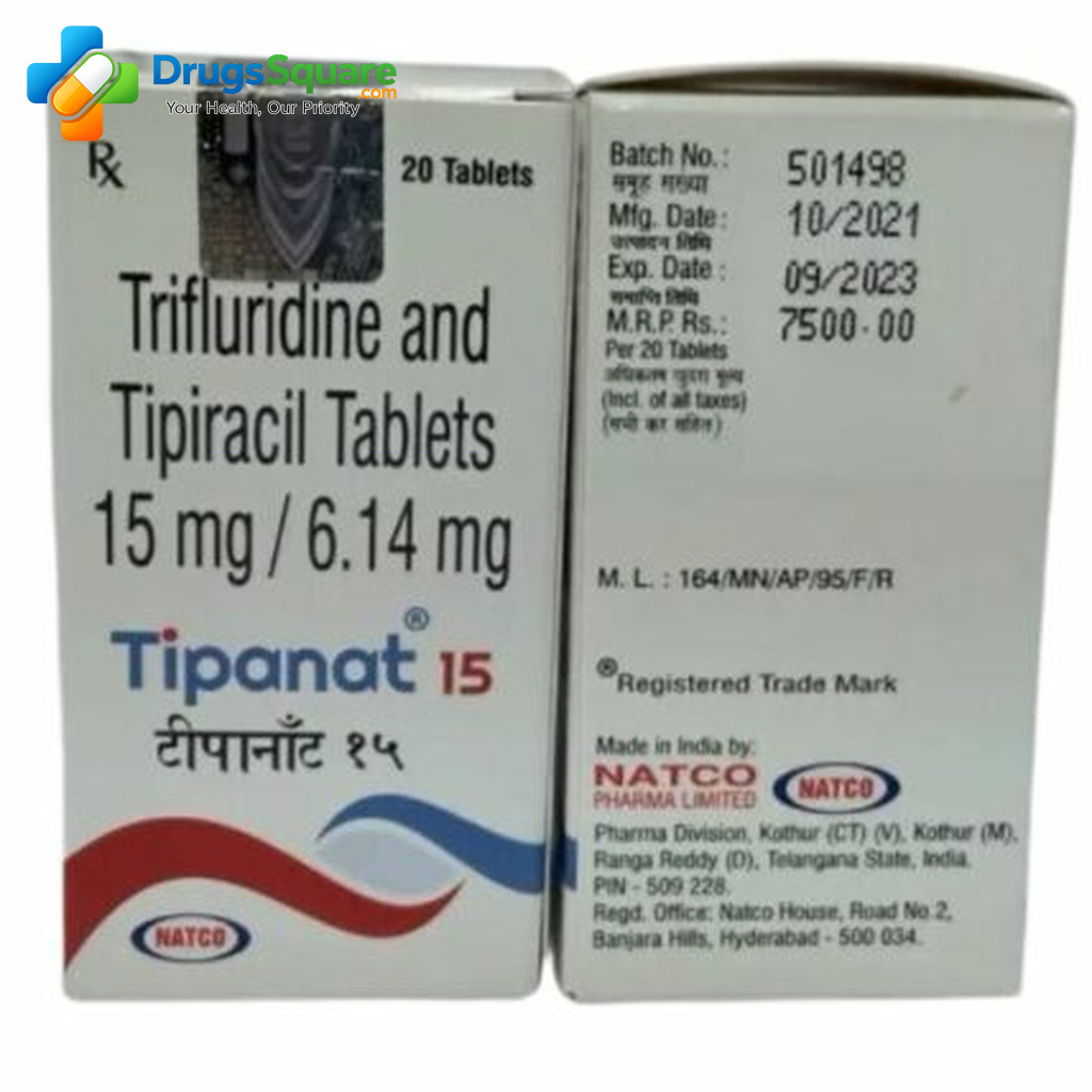Buy Tipanat 15 mg Trifluridine Tipiracil Tablet online