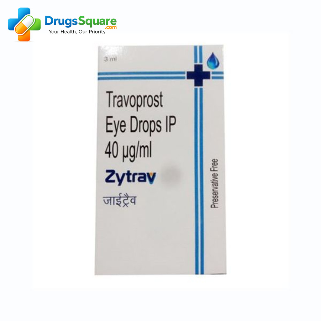 Travoprost Eye Drop bottle for prescription ophthalmic use