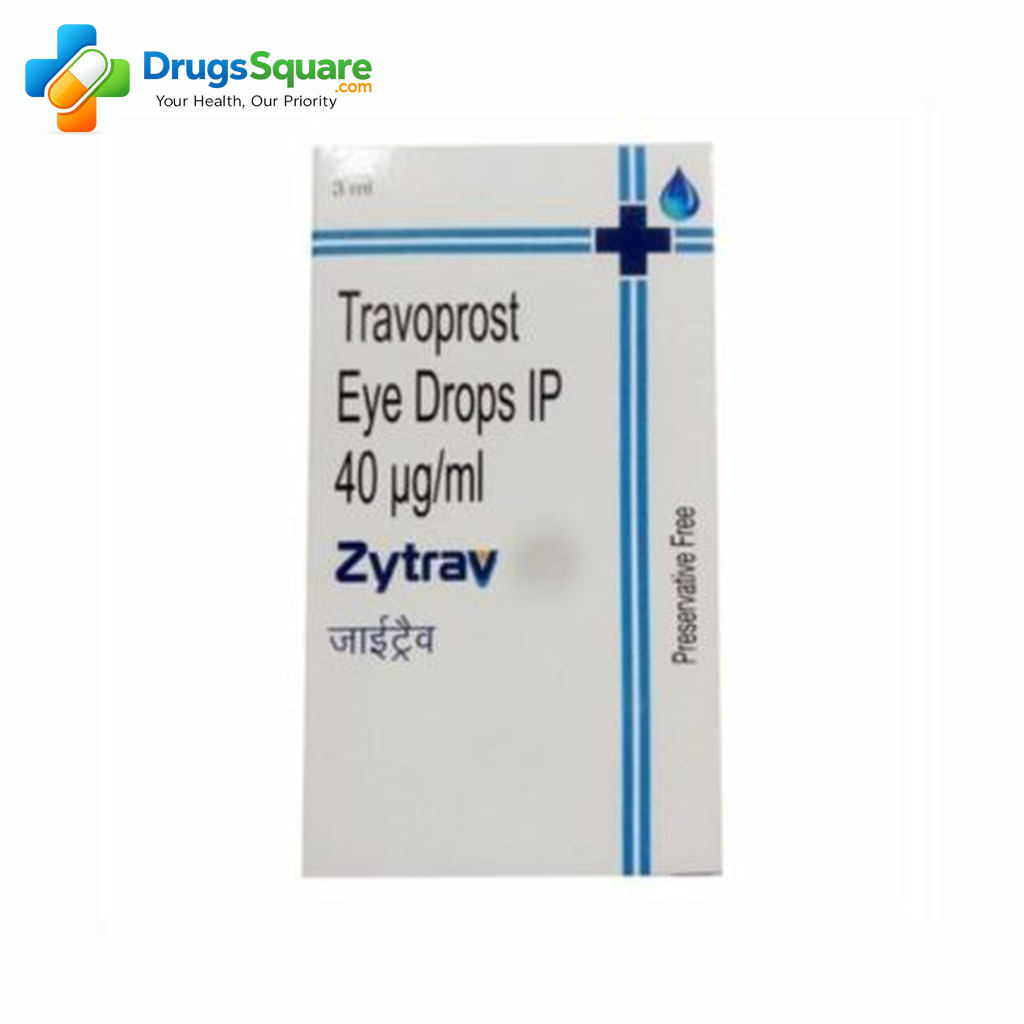 Travoprost Eye Drop bottle for prescription ophthalmic use
