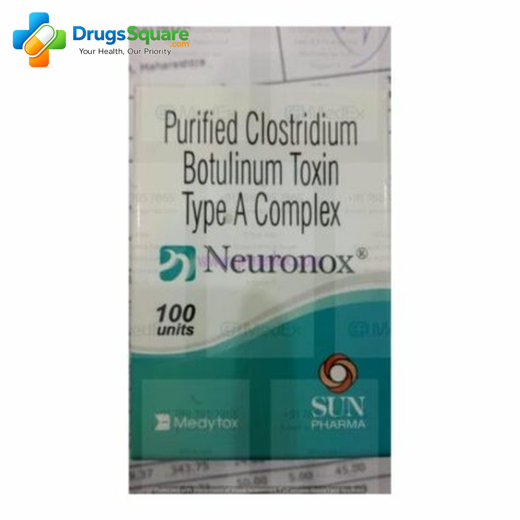 Neuronox 100IU Injection product pack for online order