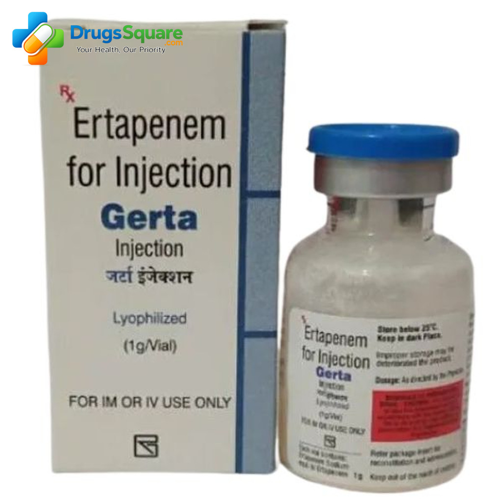 Gerta Ertapenem 1gm Injection vial for prescription supply