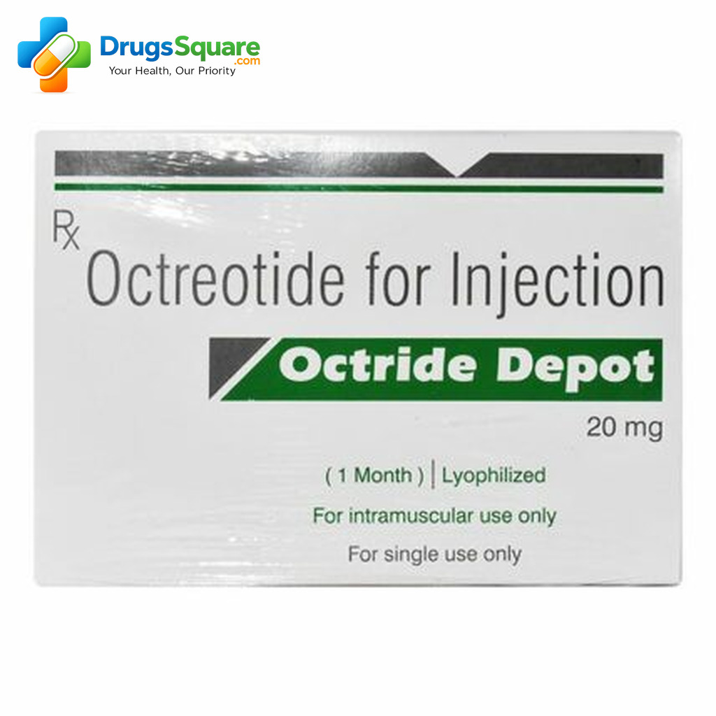 Octride Depot Octreotide 20 mg Injection product pack for export order