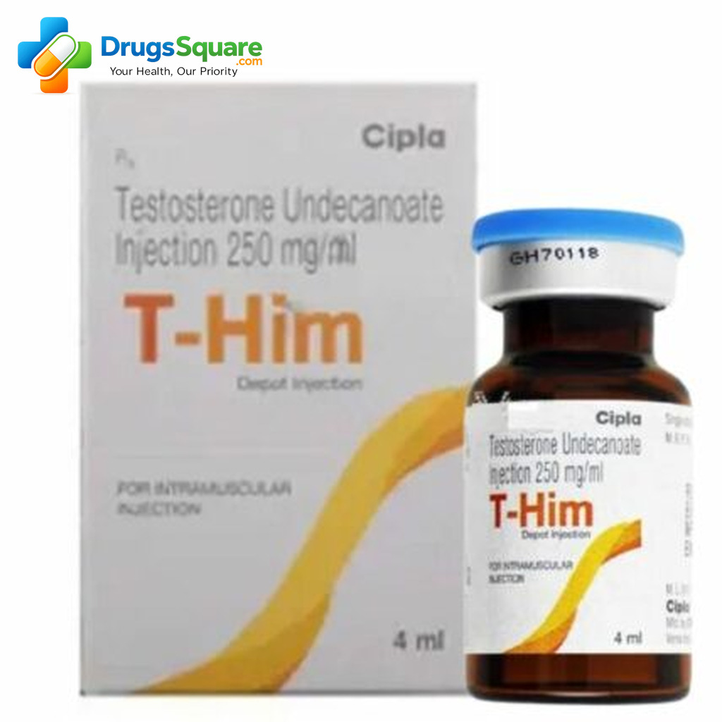 T-Him Testosterone Injection product label view