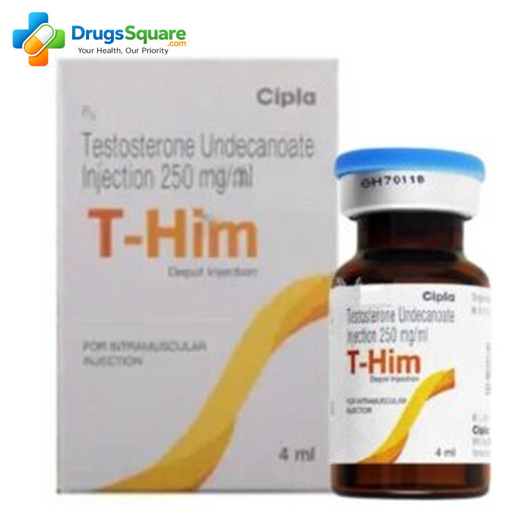 T-Him Testosterone Injection product label view
