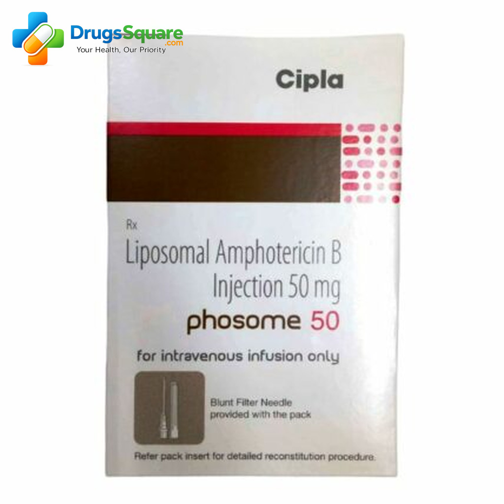 Phosome Amphotericin B 50 mg Injection vial for prescription supply