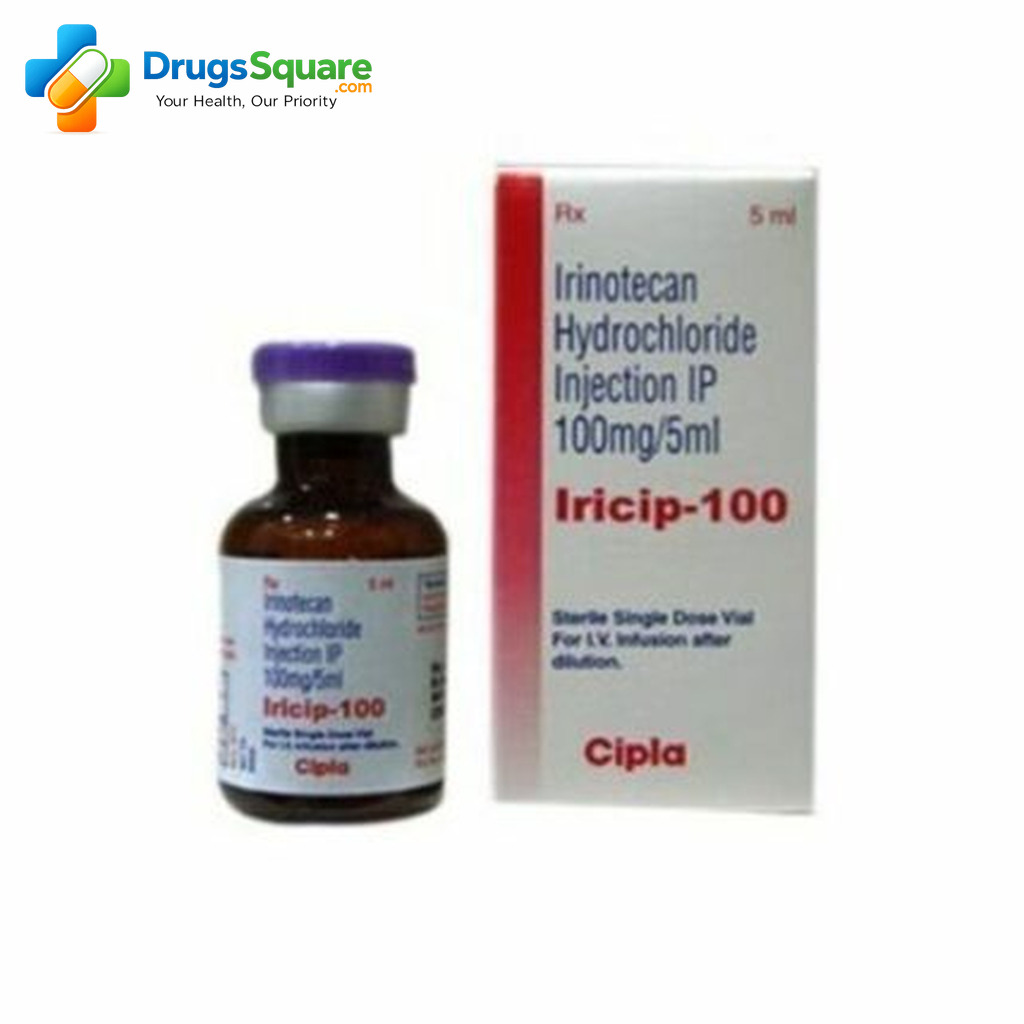 Iricip Irinotecan 100 mg Injection product label and strength