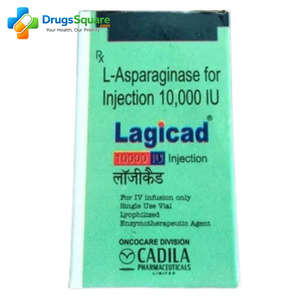Lagicad Asparaginase 10000IU Injection vial for prescription use