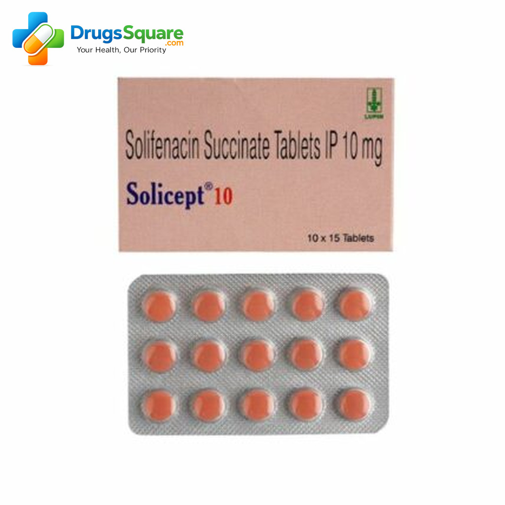 Solicept Solifenac Tablet 10 mg strip for prescription supply