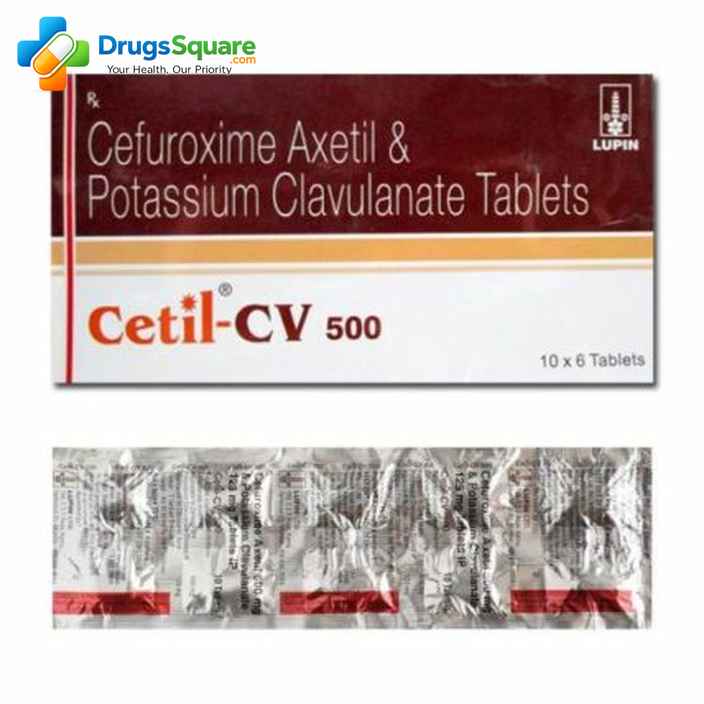 Cetil CV Cefuroxime Clavulanic Acid 500 Tablet product view