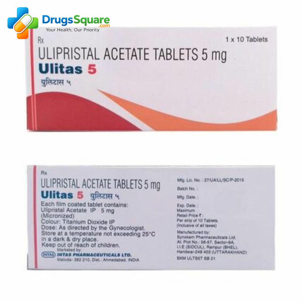 Ulitas Ulipristal acetate Tablet 5 mg