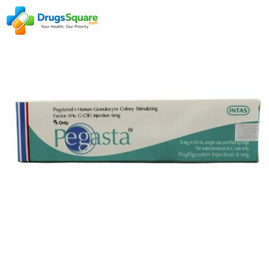 Pegasta Pegfilgrastim 6 mg Injection product pack view