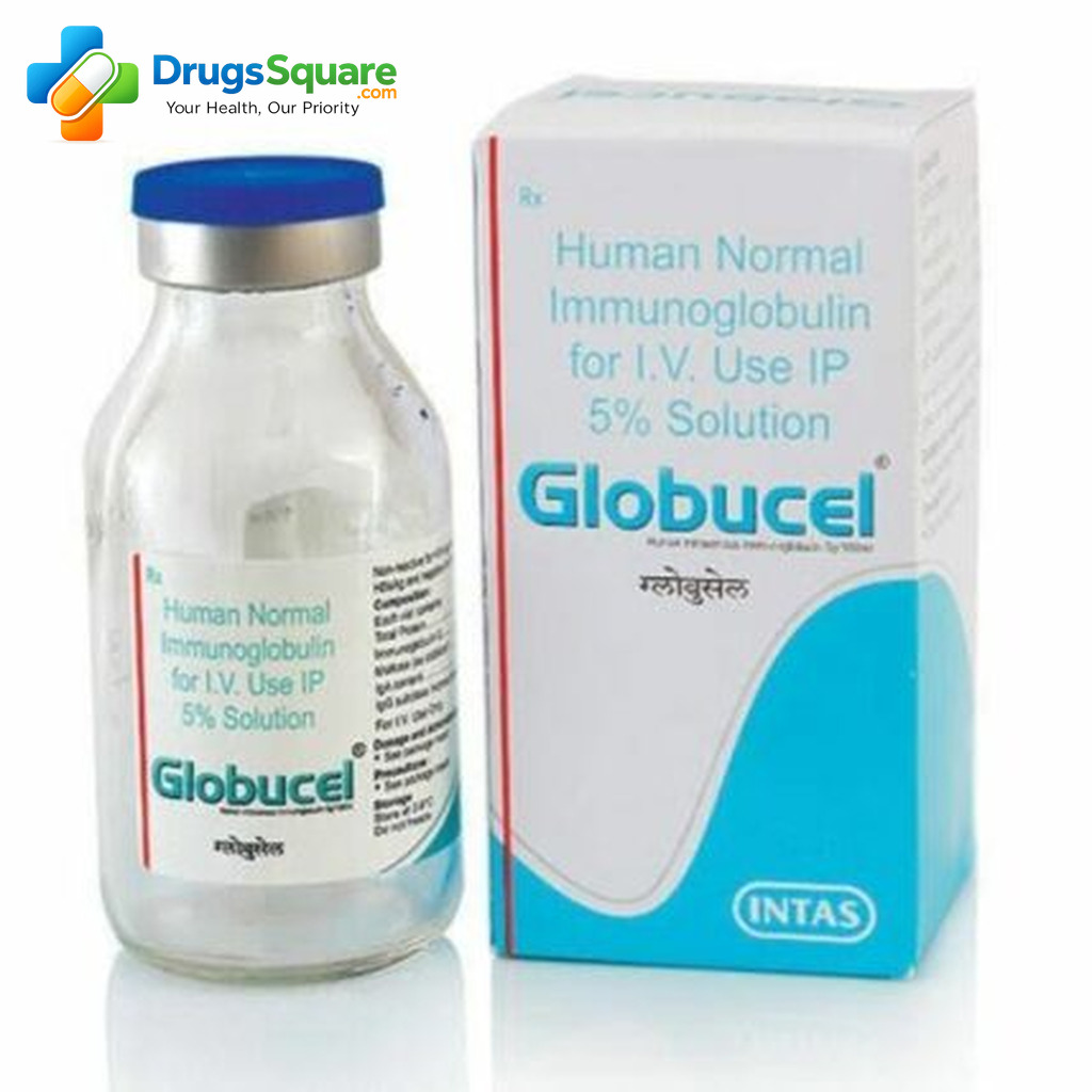 Globucel Polyvalent Immunoglobulins 5gm Infusion product pack view