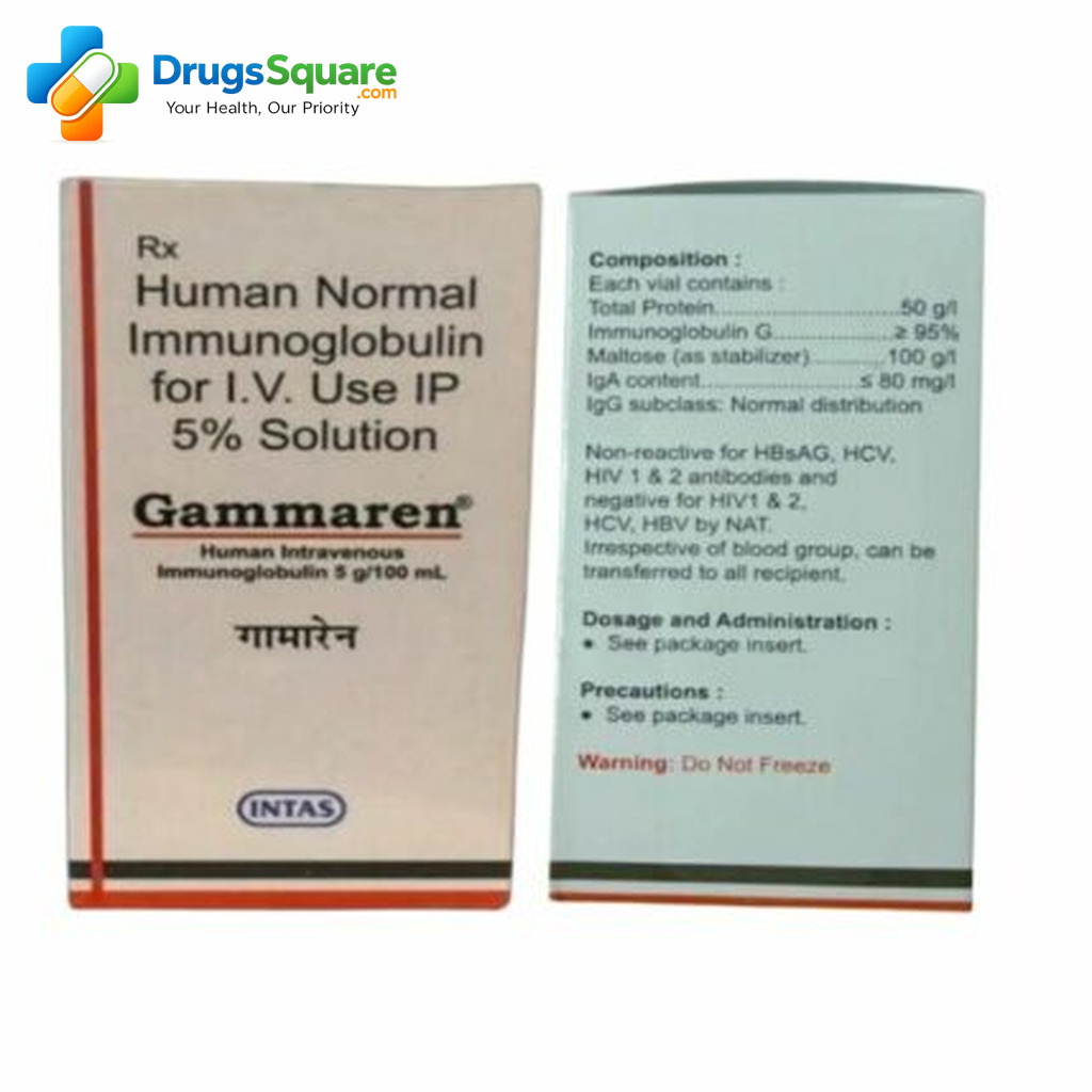 Gammaren Human Immunoglobul Infusion product information for online order