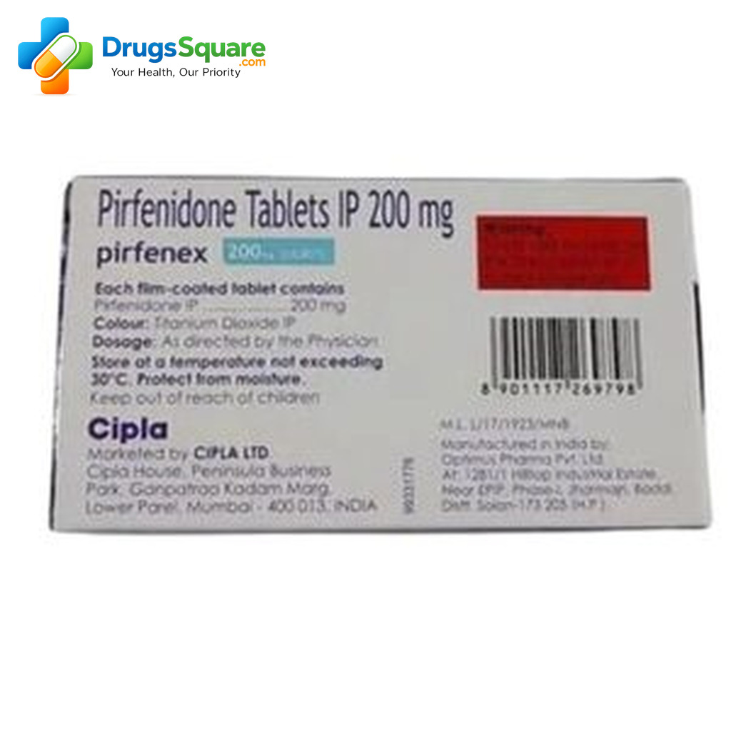 Buy Pirfenex 200 mg Pirfenidone Tablet online with prescription verification