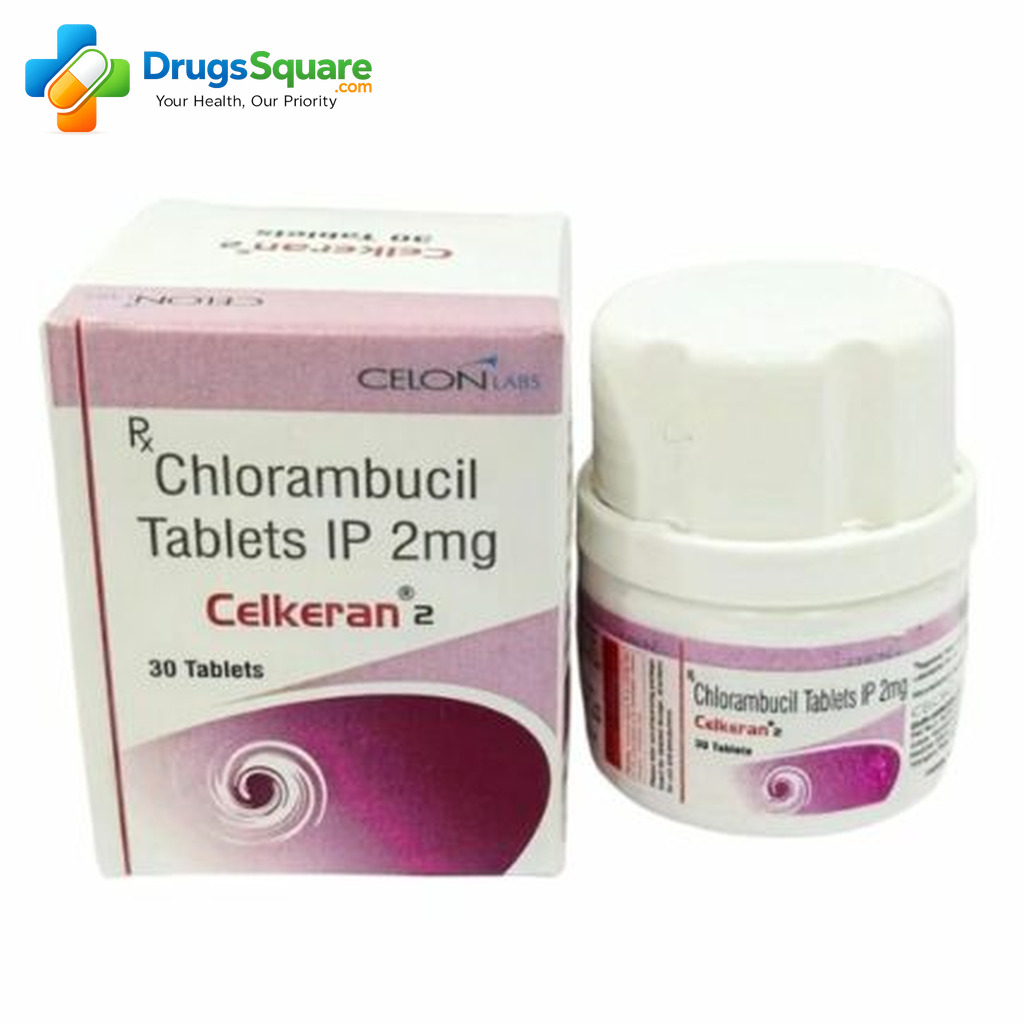 Celkeran Chlorambucil 2mg Tablet pack view for online order