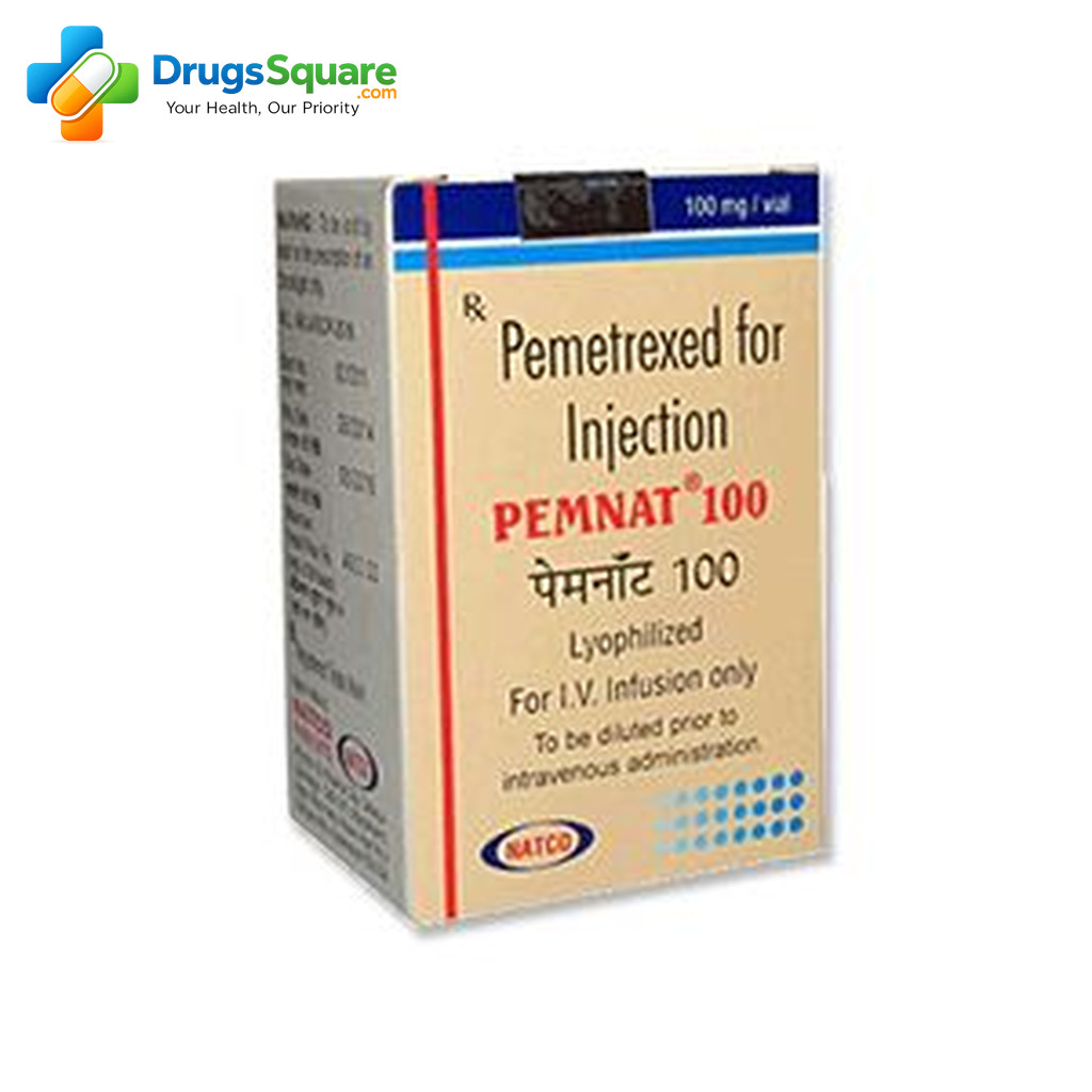 Pemetrexed 100 mg Injection vial for prescription oncology supply