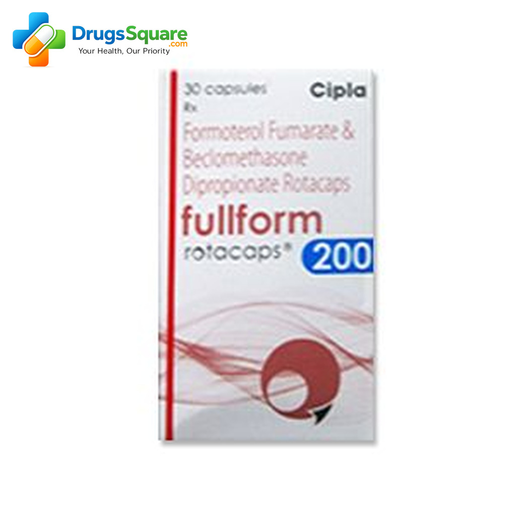 Fullform 200 beclomethasone formoterol rotacaps for inhalation use