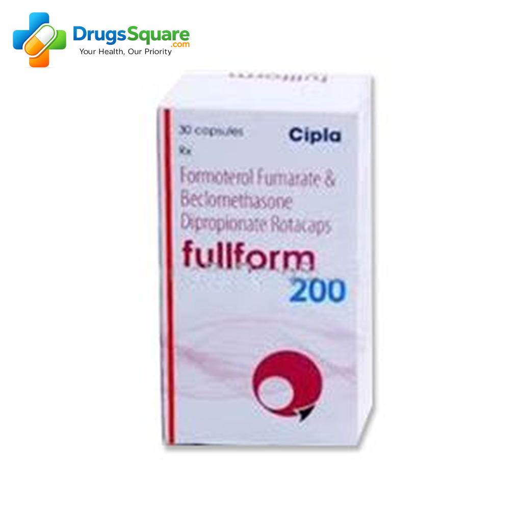 Fullform 200 beclomethasone formoterol inhaler product image