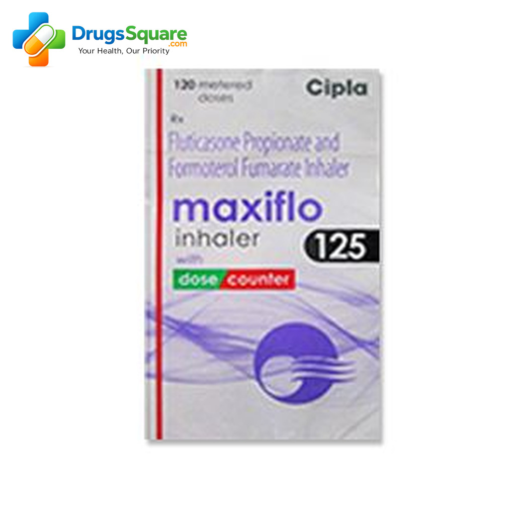 Maxiflo 125 Formoterol and Fluticasone inhaler product image