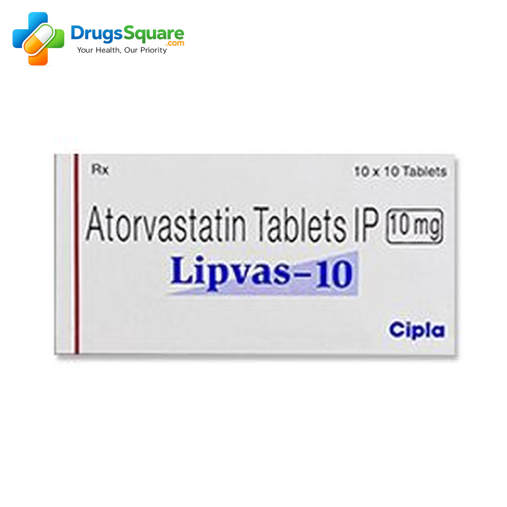 Lipvas Atorvastatin 10 mg Tablets product image