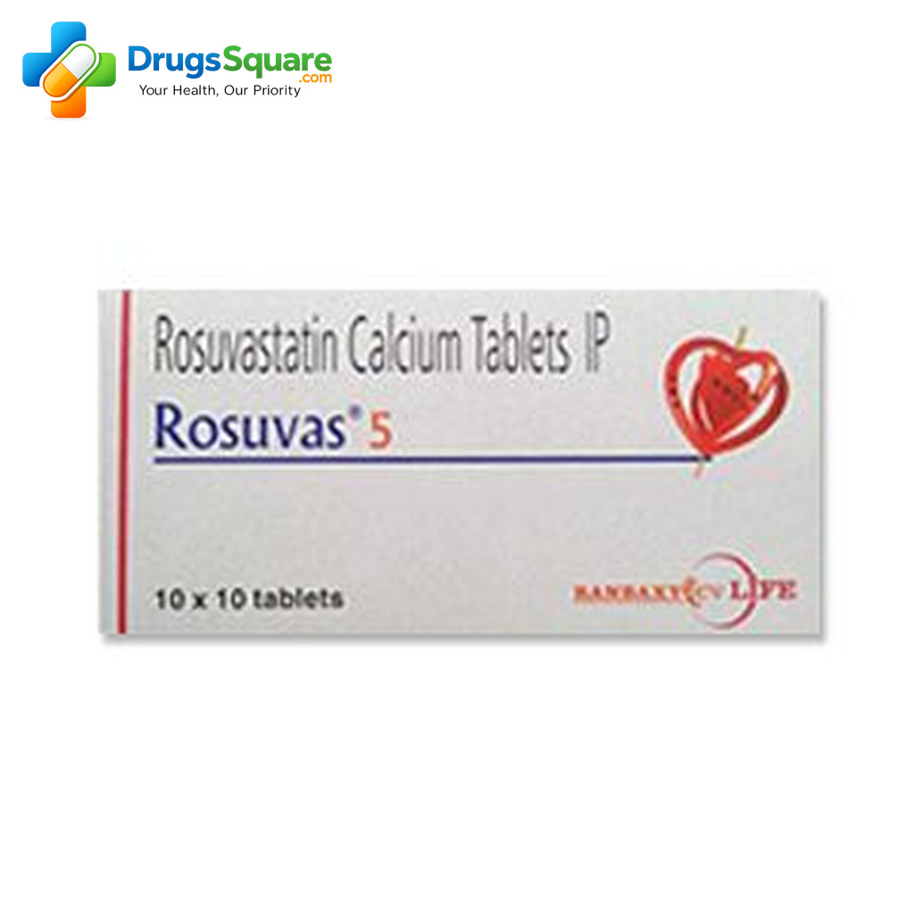 Rosuvas Rosuvastatin 5 mg Tablets product pack view