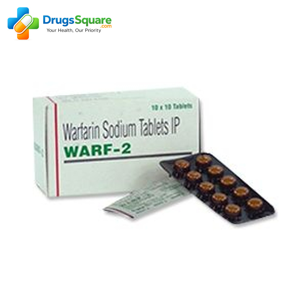 Warfarin 2 mg Tablet for prescription anticoagulation therapy