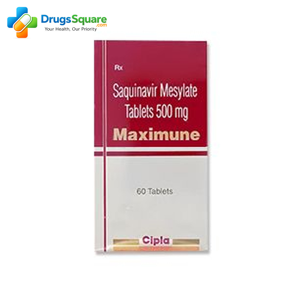 Saquinavir 500 mg Tablet for prescription HIV therapy supply