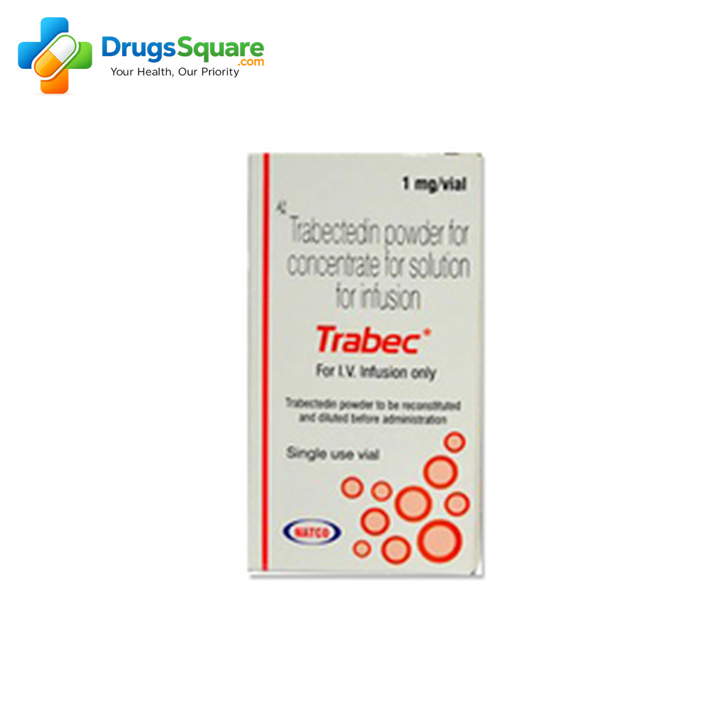 Trabectedin 1 mg Injection vial for prescription oncology supply