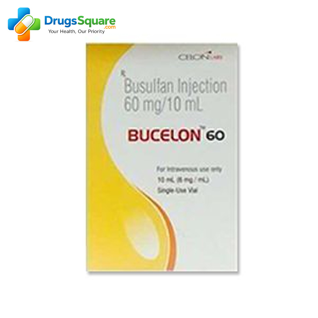 Busulfan 60 mg Injection vial for prescription oncology use