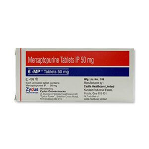 6 MP Mercaptopurine 50mg Tablet