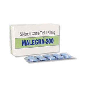 Malegra Sildenafil 200mg Tablet