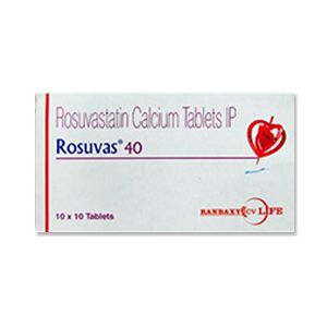 Rosuvas Rosuvastatin 40 mg Tablets