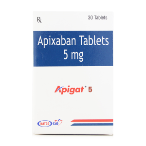 Generic Apixaban apigat 5 mg tablet