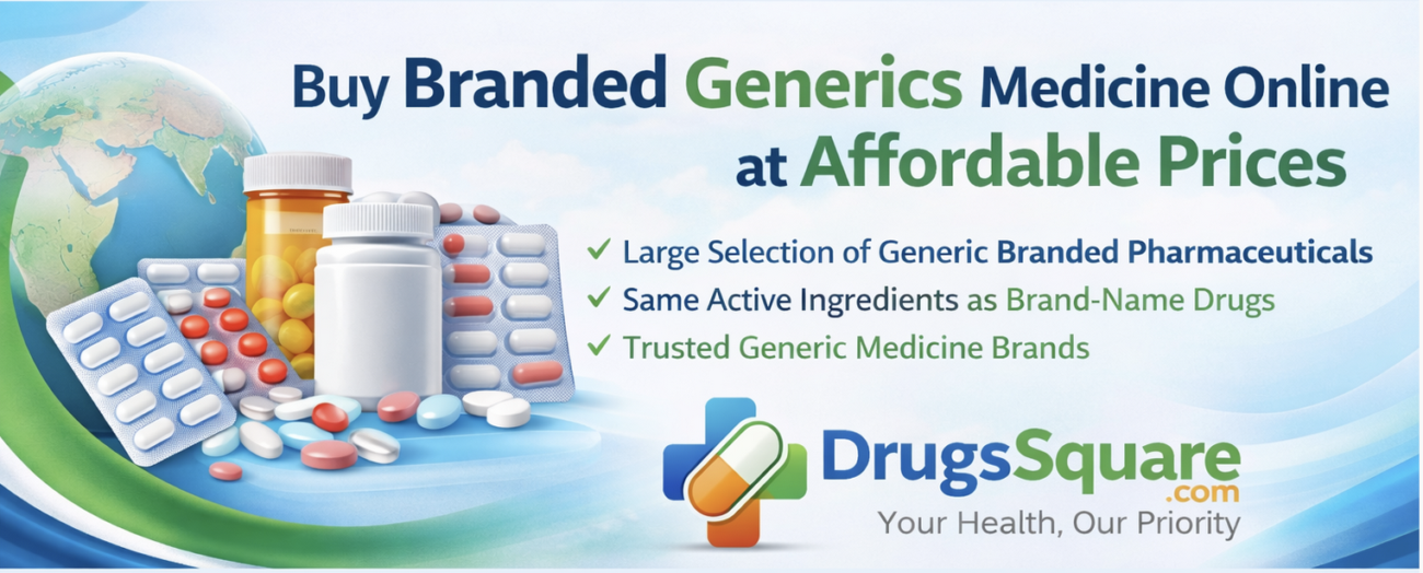 Buy branded generics medicine online at affordable prices – Drugssquare global pharmacy